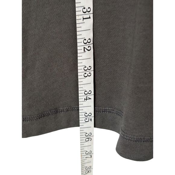 J. Jill Petite French Terry Peat Moss Green Dress SP Minimalist Capsule Staple - Picture 13 of 14